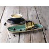 Churchill Stonecast No. 4 Oblong Chefs Plates Samphire Green 269 x 127mm (Pack of 12) - FC154 Plates Churchill