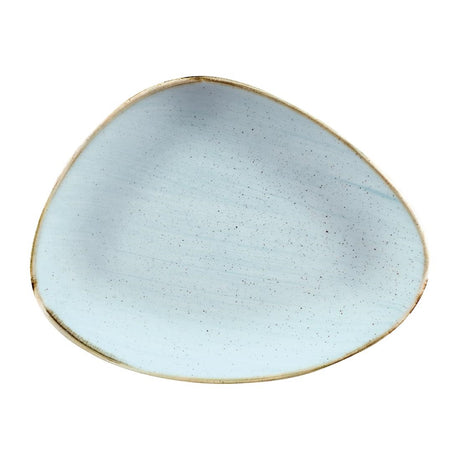 Churchill Stonecast Triangular Chefs Plates Duck Egg 265 x 205mm (Pack of 12) - FC158 Plates Churchill