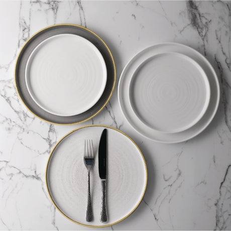 Churchill Stonecast Walled Chefs Plates Barley White 260mm (Pack of 6) - FC161 Plates Churchill