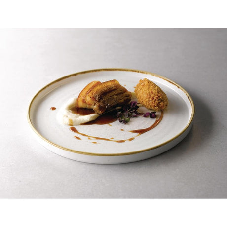Churchill Stonecast Walled Chefs Plates Barley White 210mm (Pack of 6) - FC162 Plates Churchill