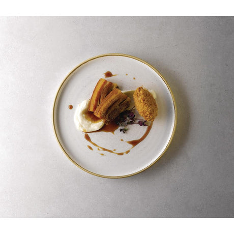 Churchill Stonecast Walled Chefs Plates Barley White 260mm (Pack of 6) - FC161 Plates Churchill