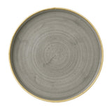 Churchill Stonecast Walled Chefs Plates Peppercorn Grey 260mm (Pack of 6) - FC163 Plates Churchill