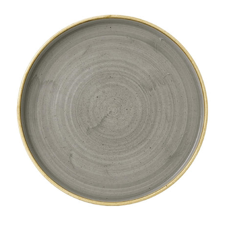Churchill Stonecast Walled Chefs Plates Peppercorn Grey 260mm (Pack of 6) - FC163 Plates Churchill