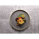 Churchill Stonecast Walled Chefs Plates Peppercorn Grey 210mm (Pack of 6) - FC164 Plates Churchill