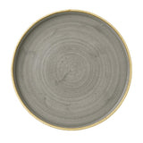 Churchill Stonecast Walled Chefs Plates Peppercorn Grey 210mm (Pack of 6) - FC164 Plates Churchill