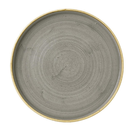Churchill Stonecast Walled Chefs Plates Peppercorn Grey 210mm (Pack of 6) - FC164 Plates Churchill
