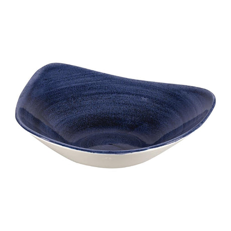 Churchill Stonecast Patina Triangular Bowls Cobalt 235mm (Pack of 12) - FC173 Bowls Churchill