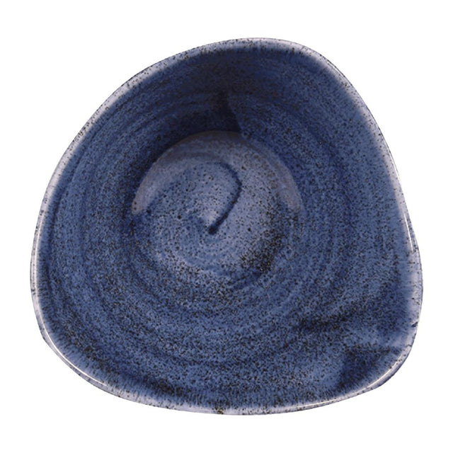 Churchill Stonecast Patina Triangular Bowls Cobalt 153mm (Pack of 12) - FC174 Bowls Churchill