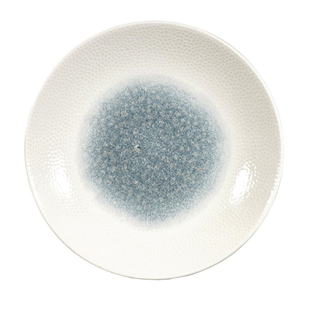 Churchill Isla Centre Print Deep Coupe Plates Topaz Blue 255mm (Pack of 12) - FC185 Plates Churchill