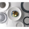 Churchill Bamboo Centre Print Deep Coupe Plates Quartz Black 281mm (Pack of 12) - FC190 Plates Churchill