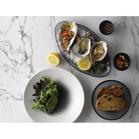 Churchill Bamboo Organic Oval Glass Platter Dusk 295 x 162mm (Pack of 6) - FC205 Churchill Super Vitrified Churchill   