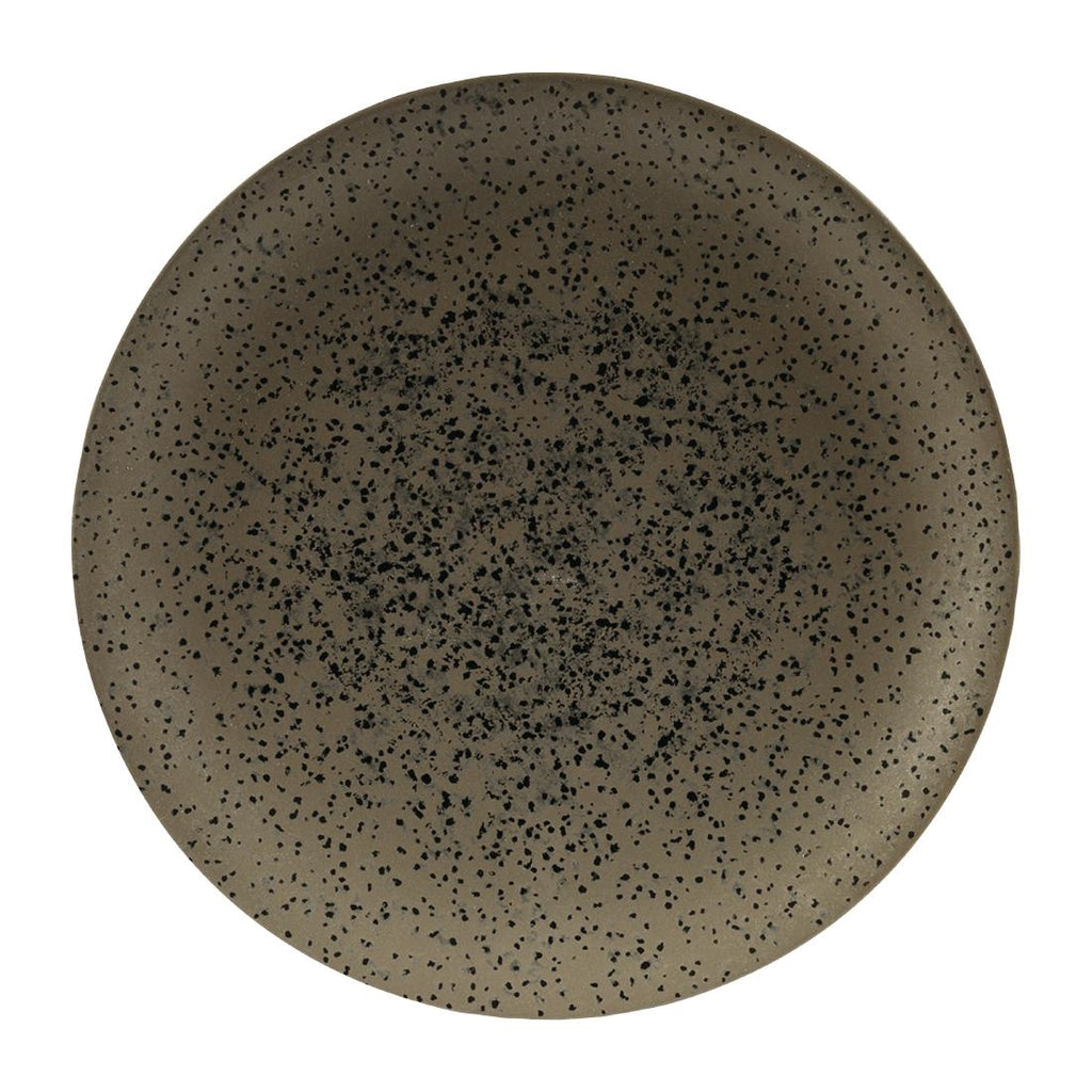 Churchill Menu Shades Caldera Coupe Plates Flint Grey 270mm (Pack of 6) - FC192 Plates Churchill