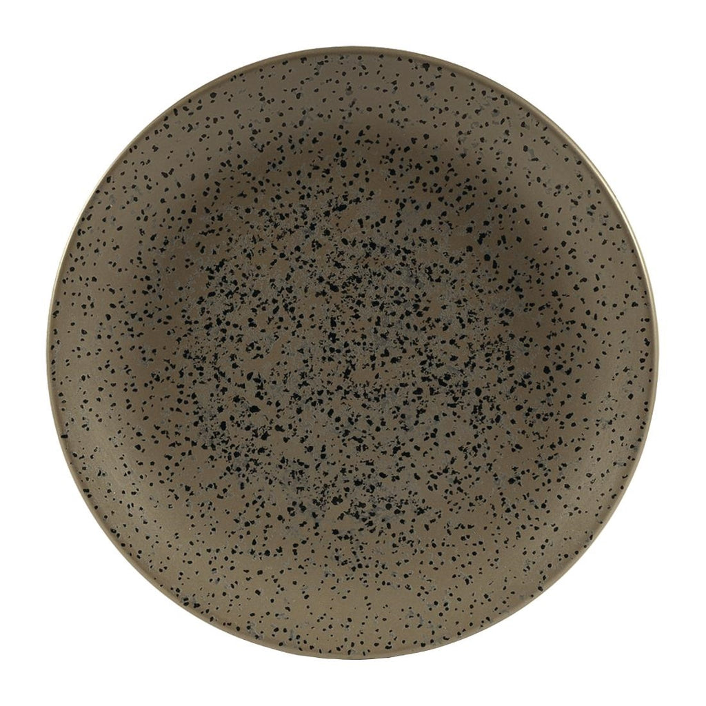 Churchill Menu Shades Caldera Coupe Plates Flint Grey 205mm (Pack of 6) - FC193 Plates Churchill