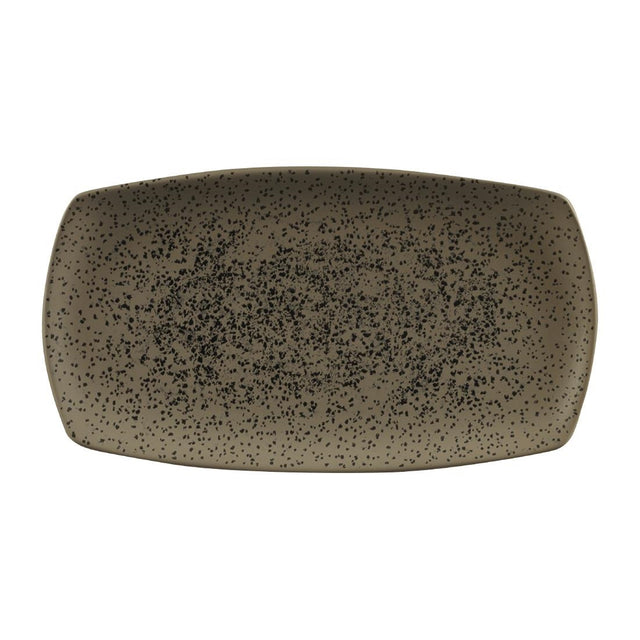 Churchill Menu Shades Caldera Rectangular Plates Flint Grey 355mm (Pack of 6) - FC195 Plates Churchill