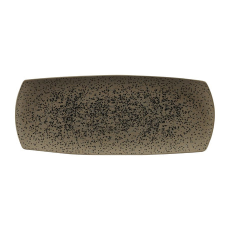 Churchill Menu Shades Caldera Medium Rectangular Plates Flint Grey 355 x 140mm (Pack of 6) - FC196 Plates Churchill