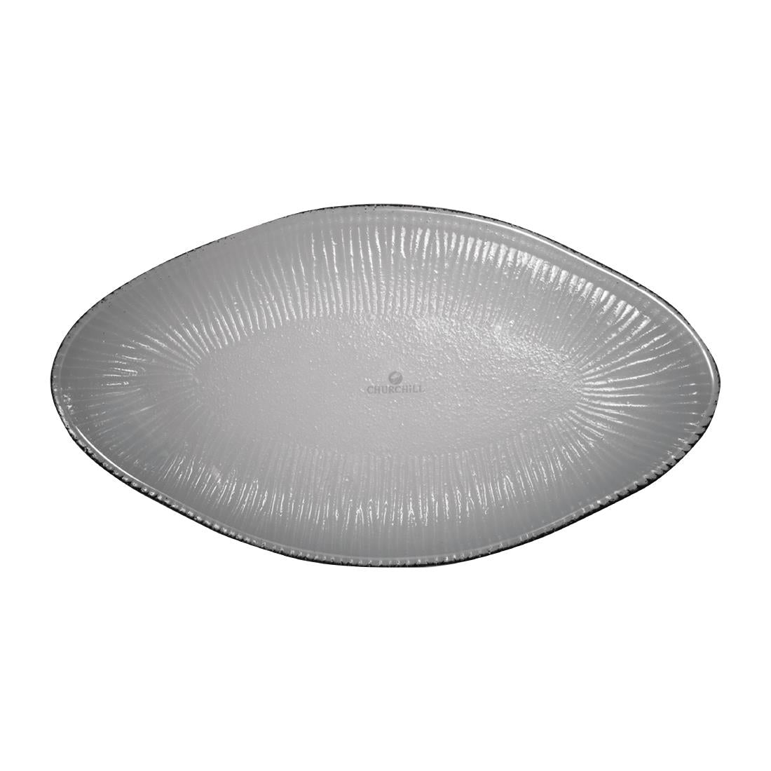 Churchill Bamboo Organic Oval Glass Platter Dusk 295 x 162mm (Pack of 6) - FC205 Churchill Super Vitrified Churchill   