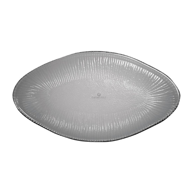 Churchill Bamboo Organic Oval Glass Platter Dusk 295 x 162mm (Pack of 6) - FC205 Churchill Super Vitrified Churchill   