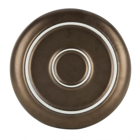 Olympia Ochre Flat Bowls 210mm 700ml (Pack of 6) - FC287 Bowls Olympia