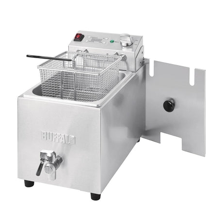 Buffalo Single Tank Single Basket 8Ltr Countertop Fryer with Timer 2.9kW - FC374  Buffalo   