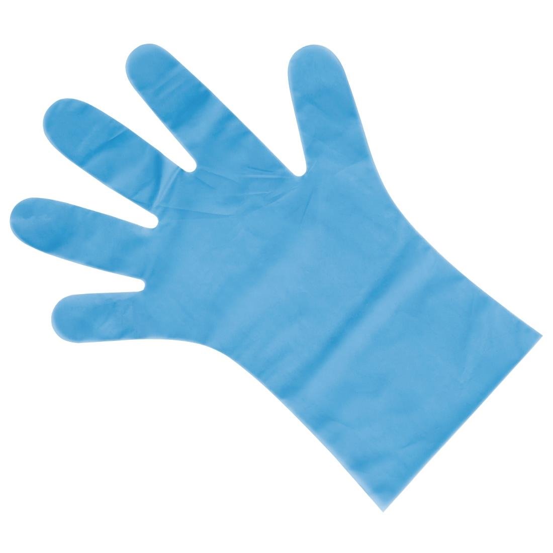 Nisbets Essentials Powder-Free TPE Gloves Blue S (Pack of 200) - FC488-S  Nisbets Essentials   