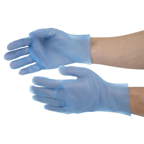Nisbets Essentials Powder-Free TPE Gloves Blue XL (Pack of 200) - FC488-XL  Nisbets Essentials   