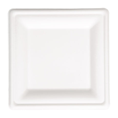 Fiesta Compostable Bagasse Square Plates 159mm (Pack of 50) - FC518  Fiesta   