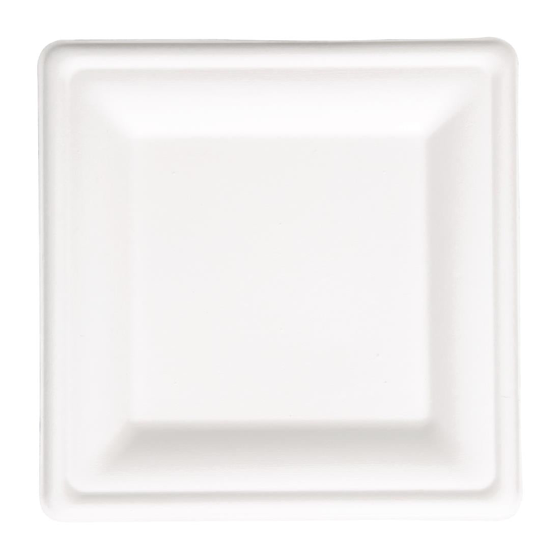 Fiesta Compostable Bagasse Square Plates 261mm (Pack of 50) - FC520  Fiesta   