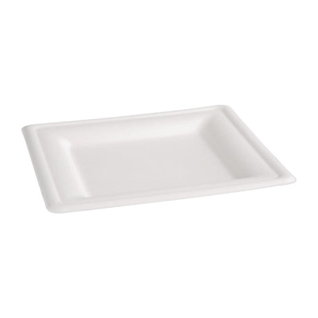 Fiesta Compostable Bagasse Square Plates 261mm (Pack of 50) - FC520  Fiesta   
