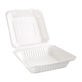 Fiesta Compostable Bagasse Hinged Food Containers 236mm (Pack of 200) - FC527  Fiesta   