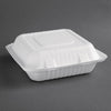 Fiesta Compostable Bagasse Hinged Food Containers 236mm (Pack of 200) - FC527  Fiesta   
