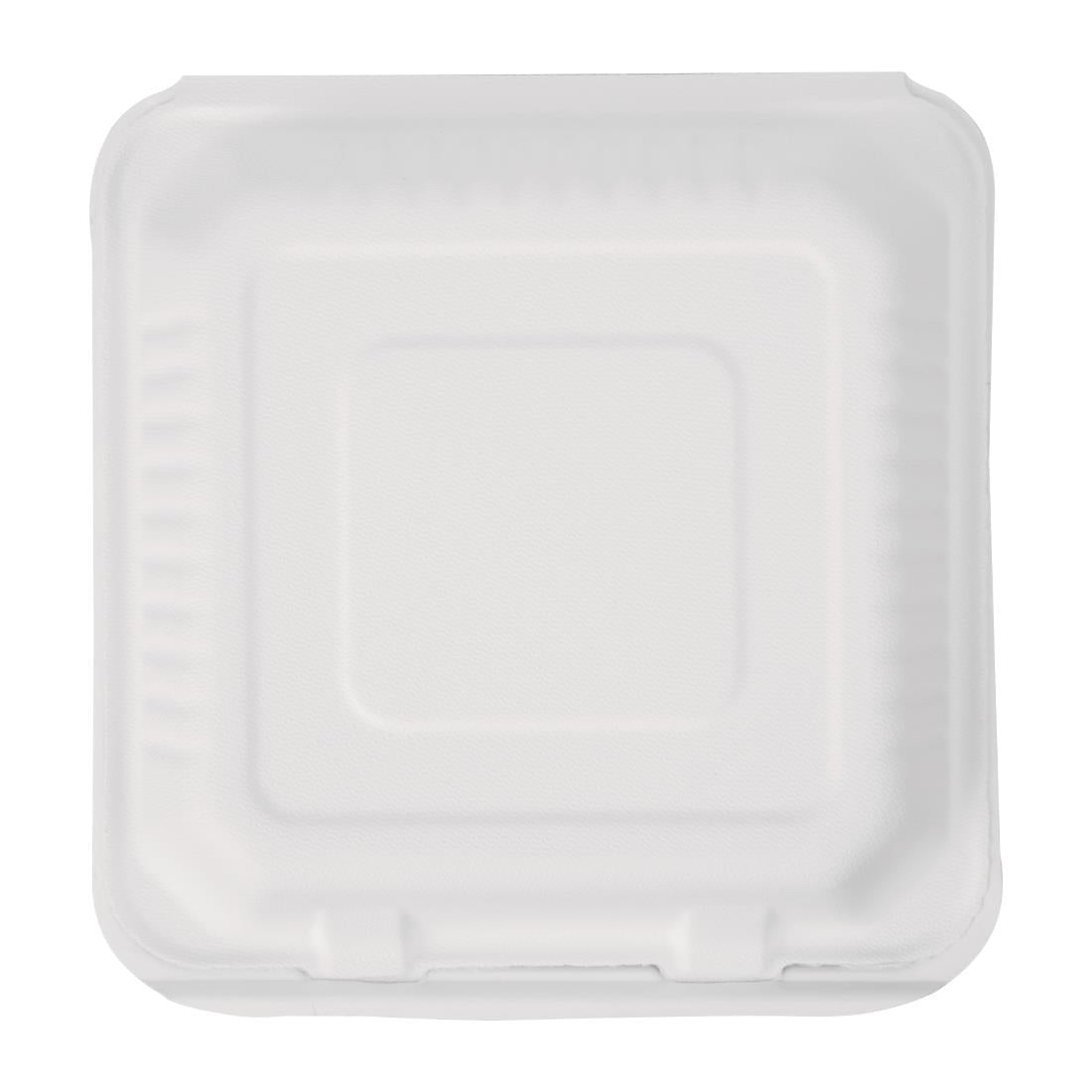 Fiesta Compostable Bagasse Hinged Food Containers 236mm (Pack of 200) - FC527  Fiesta   
