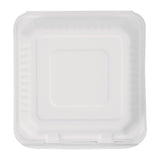 Fiesta Compostable Bagasse Hinged Food Containers 236mm (Pack of 200) - FC527  Fiesta   