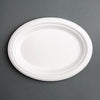 Fiesta Compostable Bagasse Oval Plates 198mm (Pack of 50) - FC534  Fiesta   