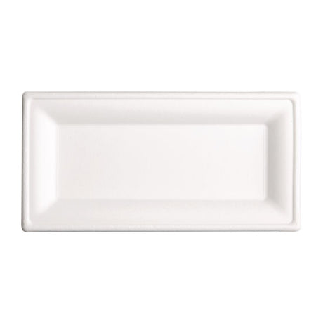 Fiesta Compostable Bagasse Rectangular Plates 258mm (Pack of 50) - FC539  Fiesta   