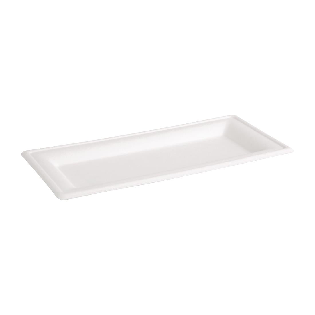 Fiesta Compostable Bagasse Rectangular Plates 258mm (Pack of 50) - FC539  Fiesta   