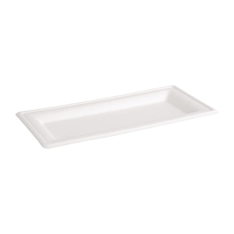 Fiesta Compostable Bagasse Rectangular Plates 258mm (Pack of 50) - FC539  Fiesta   
