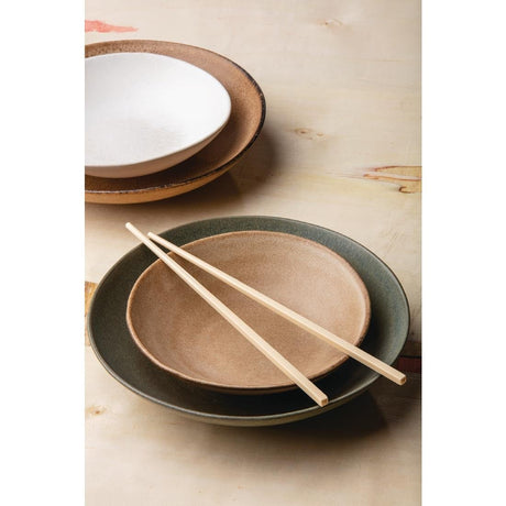 Olympia Build-a-Bowl Flat Bowls Green 250mm (Pack of 4) - FC711 Bowls Olympia