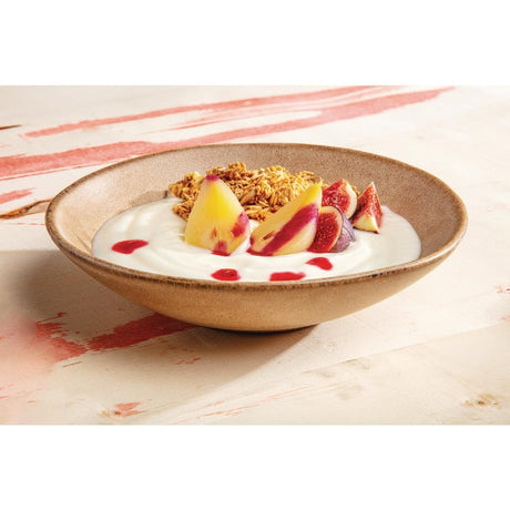 Olympia Build-a-Bowl Flat Bowls Earth 190mm (Pack of 6) - FC734 Bowls Olympia