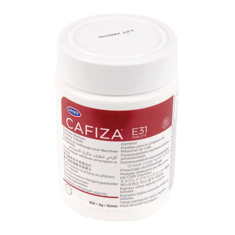 Urnex Cafiza E31 Espresso Machine Cleaner Tablets 2g (Pack of 100) - CX503  Urnex   
