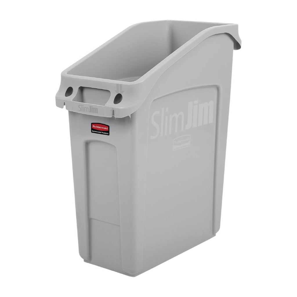 Rubbermaid Slim Jim Under-Counter Bin Grey 49Ltr - FC924  Slim Jim   