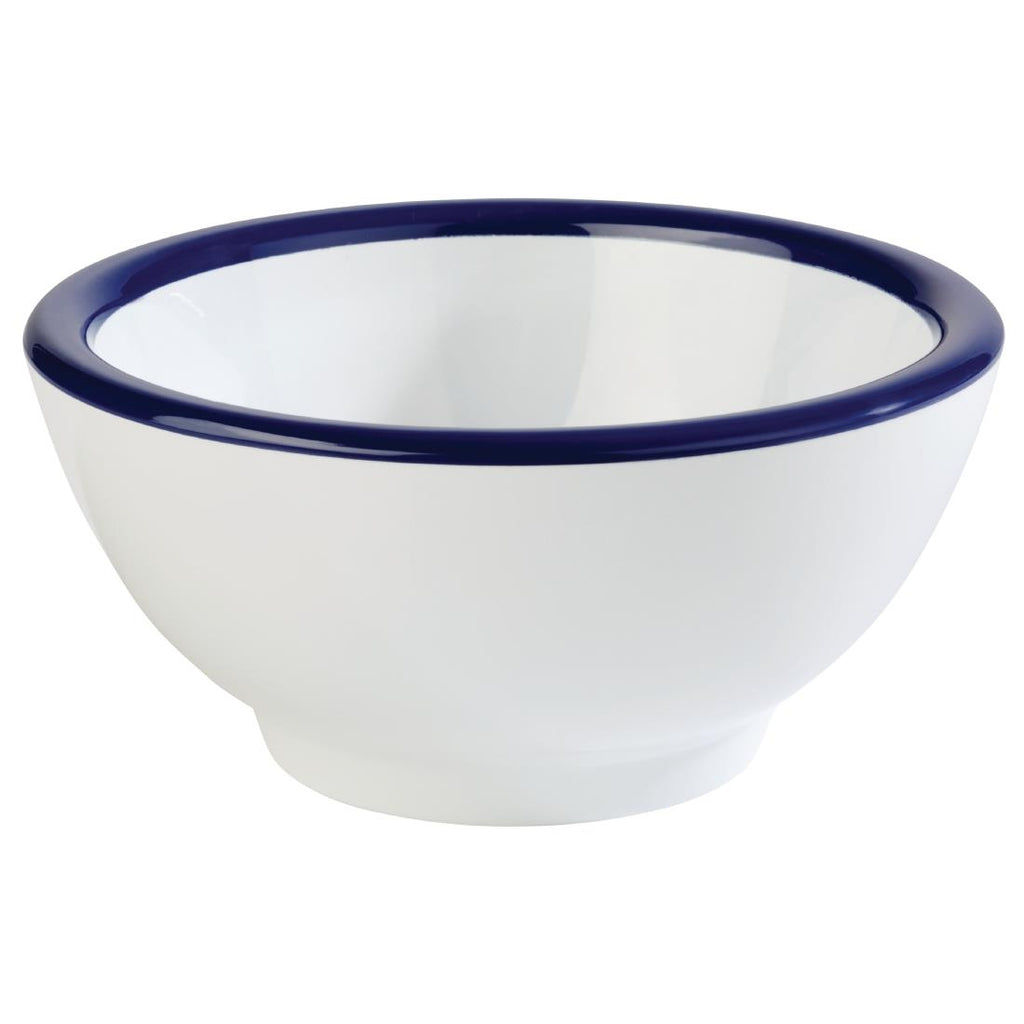 APS Pure Bowl White And Blue 130(D) x 65(H) 0.3Ltr (B2B) - FC986  APS   