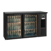 E3 2 x glass door undercounter bottle cooler | E3/22GMU84 Gamko
