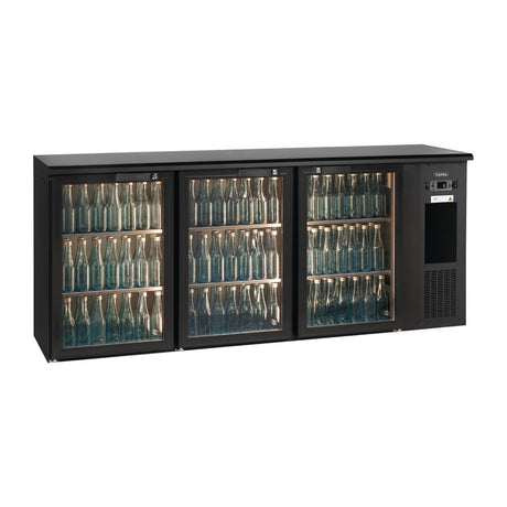 E3 3 x glass door undercounter bottle cooler | E3/222GMU84 Gamko