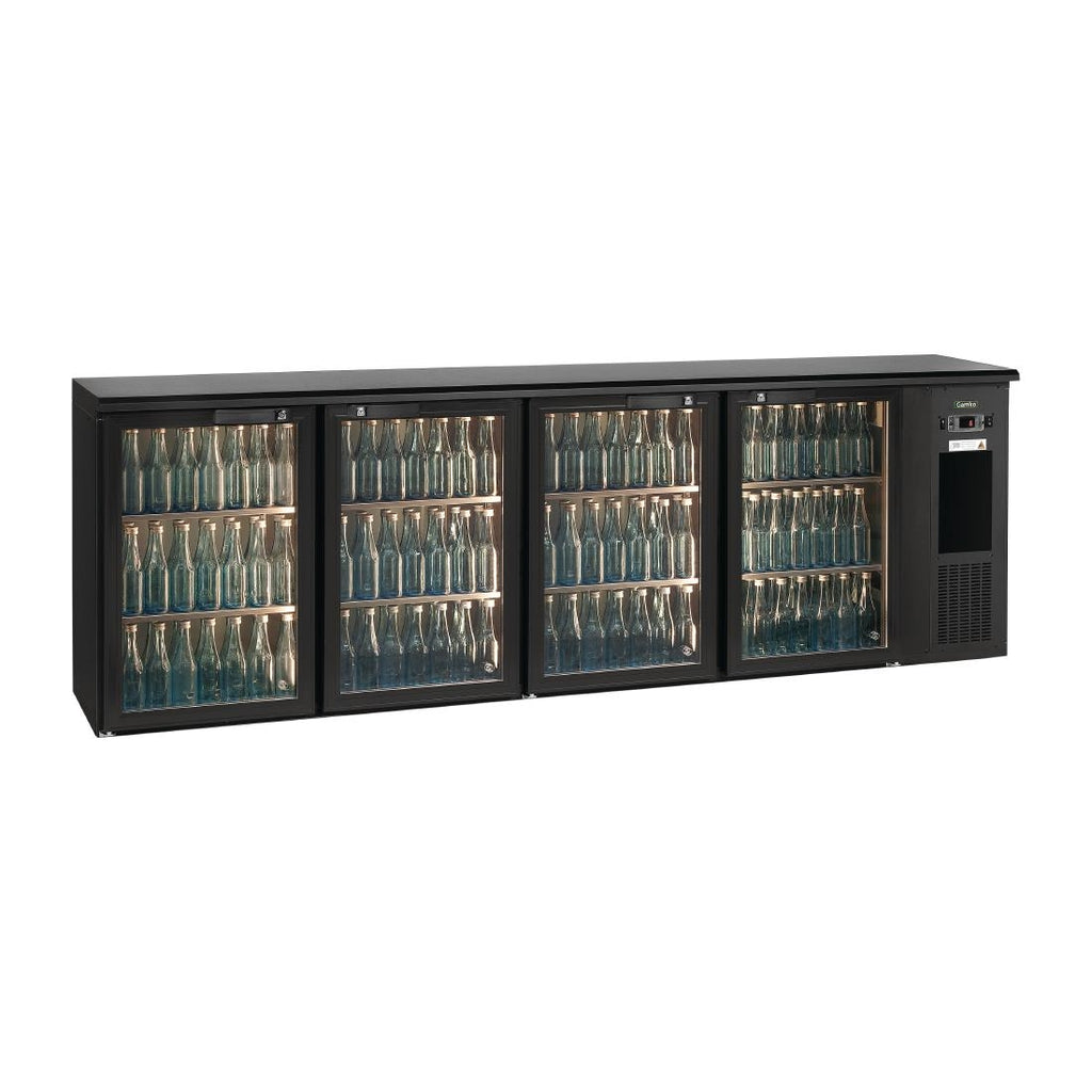 E3 4 x glass door undercounter bottle cooler | E3/2222GMU84 Gamko