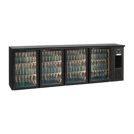 E3 4 x glass door undercounter bottle cooler | E3/2222GMU84 Gamko