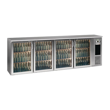 E3 4 x glass door undercounter bottle cooler | E3/2222GMUCS84 Gamko