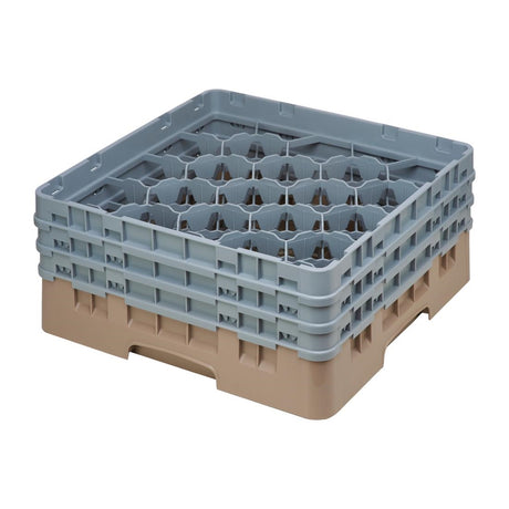 Cambro Camrack Beige 20 Compartments Max Glass Height 174mm - FD067  Cambro   