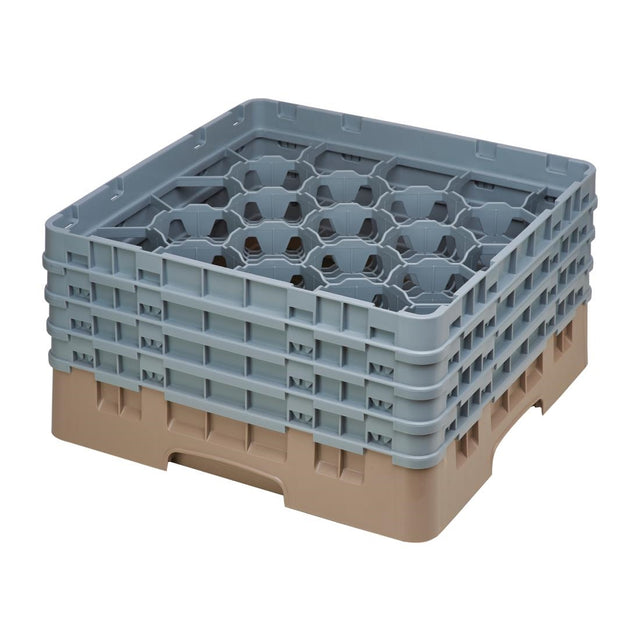 Cambro Camrack Beige 20 Compartments Max Glass Height 215mm - FD068  Cambro   