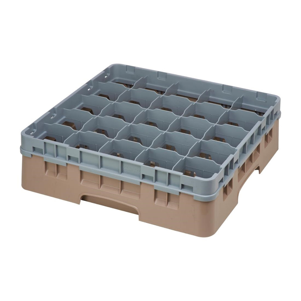 Cambro Camrack Beige 25 Compartments Max Glass Height 114mm - FD070  Cambro   