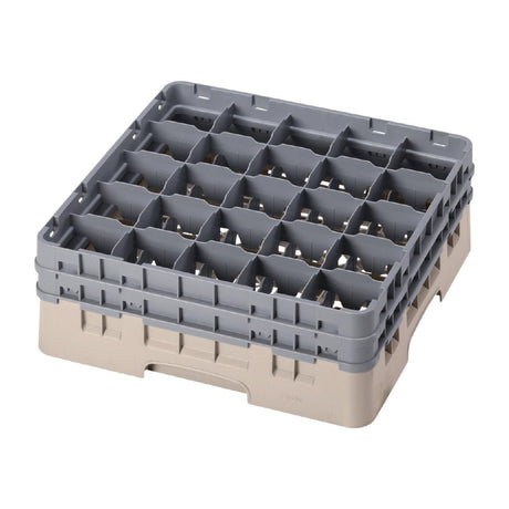 Cambro Camrack Beige 25 Compartments Max Glass Height 155mm - FD071  Cambro   